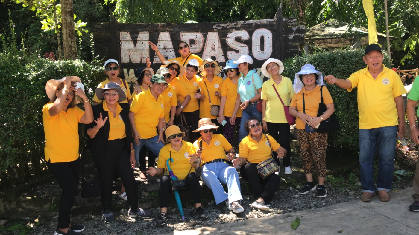 Golden Mentors members during benchmarking visit to neighboring municipality in Caraga